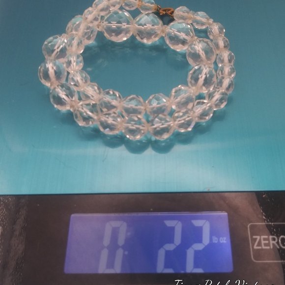 1930s Graduating Faceted Rock Crystal Choker - Picture 8 of 11